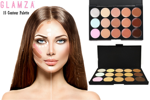 Glamza 15 Colour Shade Contour & Concealer Palette – Free UK Postage