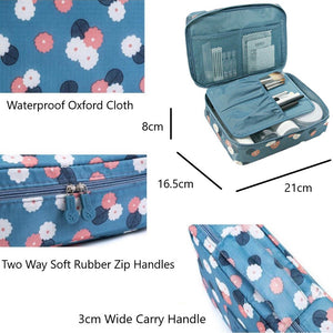 Glamza Polka Make Up Storage Bag and Travel Bag