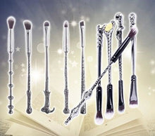 Load image into Gallery viewer, Harry Potter Inspired Makeup Brush Sets 5pc or 10pc - 3 Designs