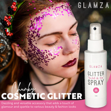 Load image into Gallery viewer, Glamza Chunky Glitter Fixing Spray 100ml with Glitter Option