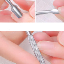 Load image into Gallery viewer, Gel Polish Nail Scraper with Triangle Head &amp; 2 in 1 Nail Scraper and Cuticle Pusher - 2pc Set