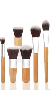 Bamboo Makeup Brush Set - 10pc or 6pc