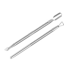 Load image into Gallery viewer, Gel Polish Nail Scraper with Triangle Head &amp; 2 in 1 Nail Scraper and Cuticle Pusher - 2pc Set