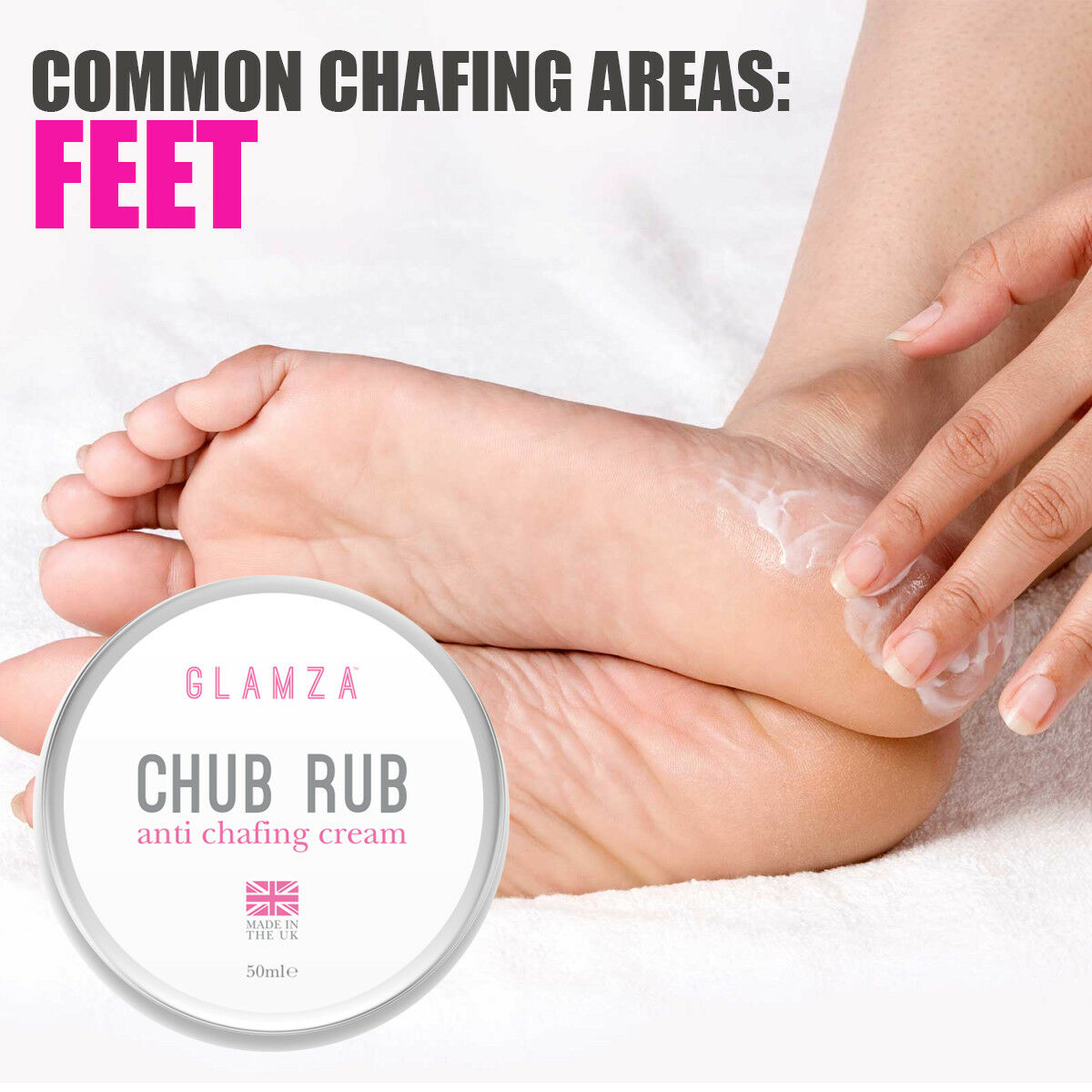 Glamza Chub Rub Anti Chafing Cream for Smooth Skin - Full Body Solutio
